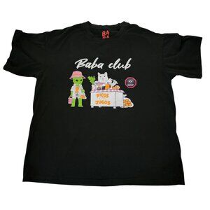 Baba Club Black Graphic T-Shirt Mens XL